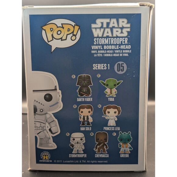 Funko Pop! Star Wars Stormtrooper #05 – Series 1 – Vinyl Bobble-Head – Og Box - Picture 2 of 4